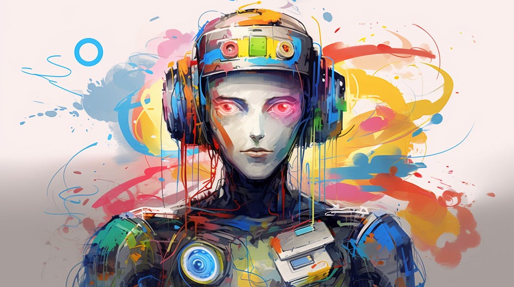 Robô de inteligencia artificial representando o Bard do Google. Robô de inteligencia artificial representando o Bard do Google.