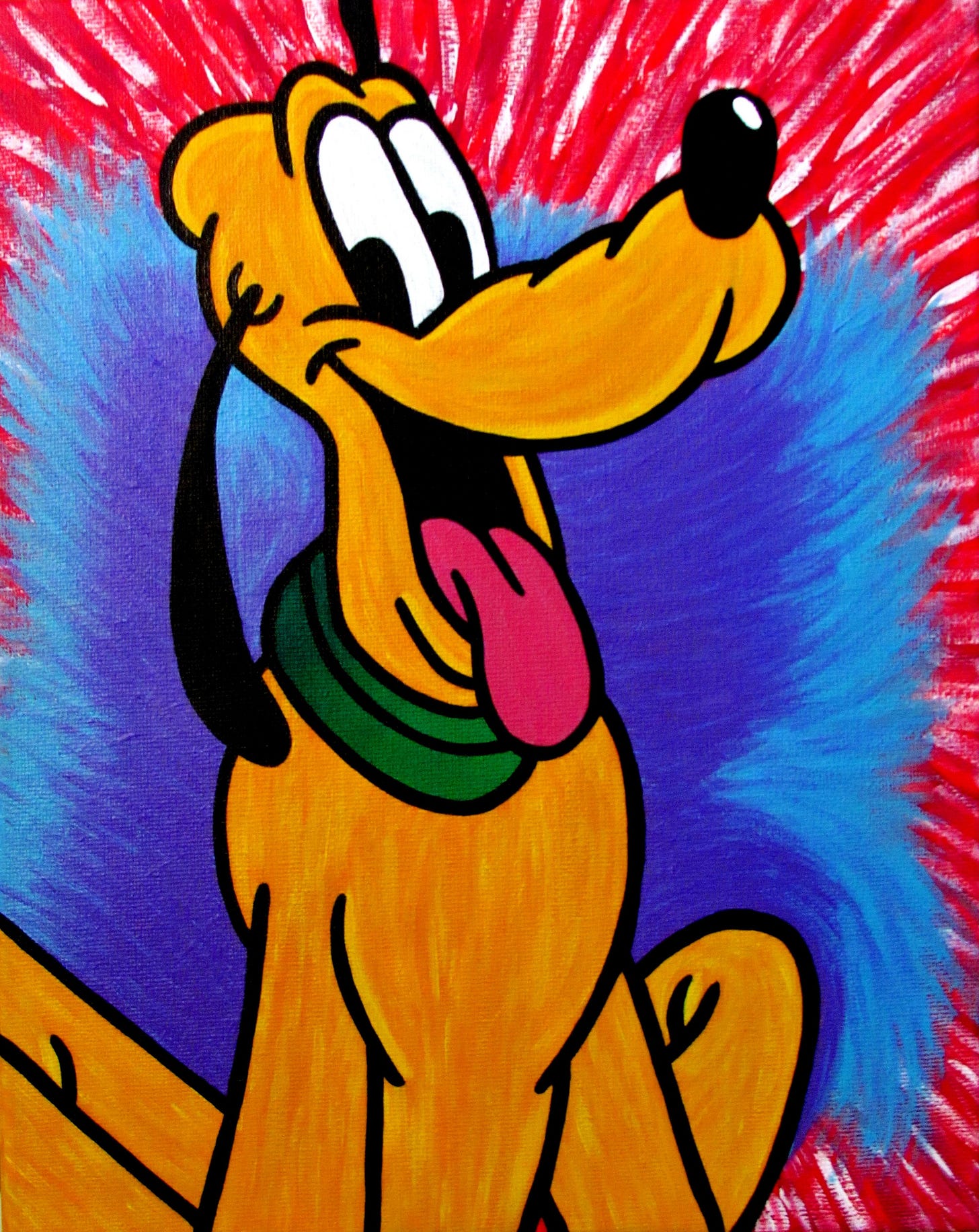 Tim Rogerson inspired Pluto painting by Danielle Hobby | Disney ...