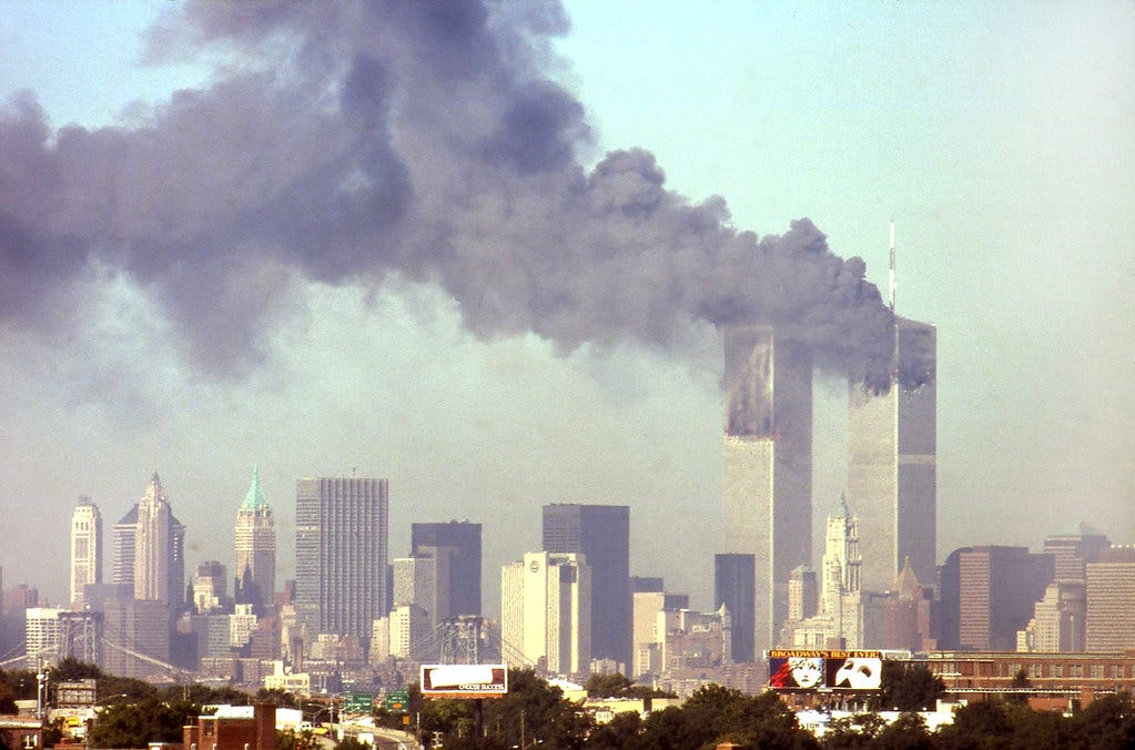second tower on fire, 9/11 | 9/11, new york, lower manhattan… | Flickr