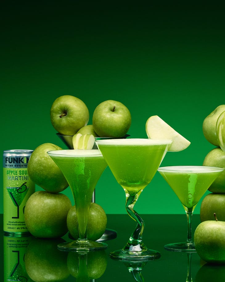 Apple sour drinks