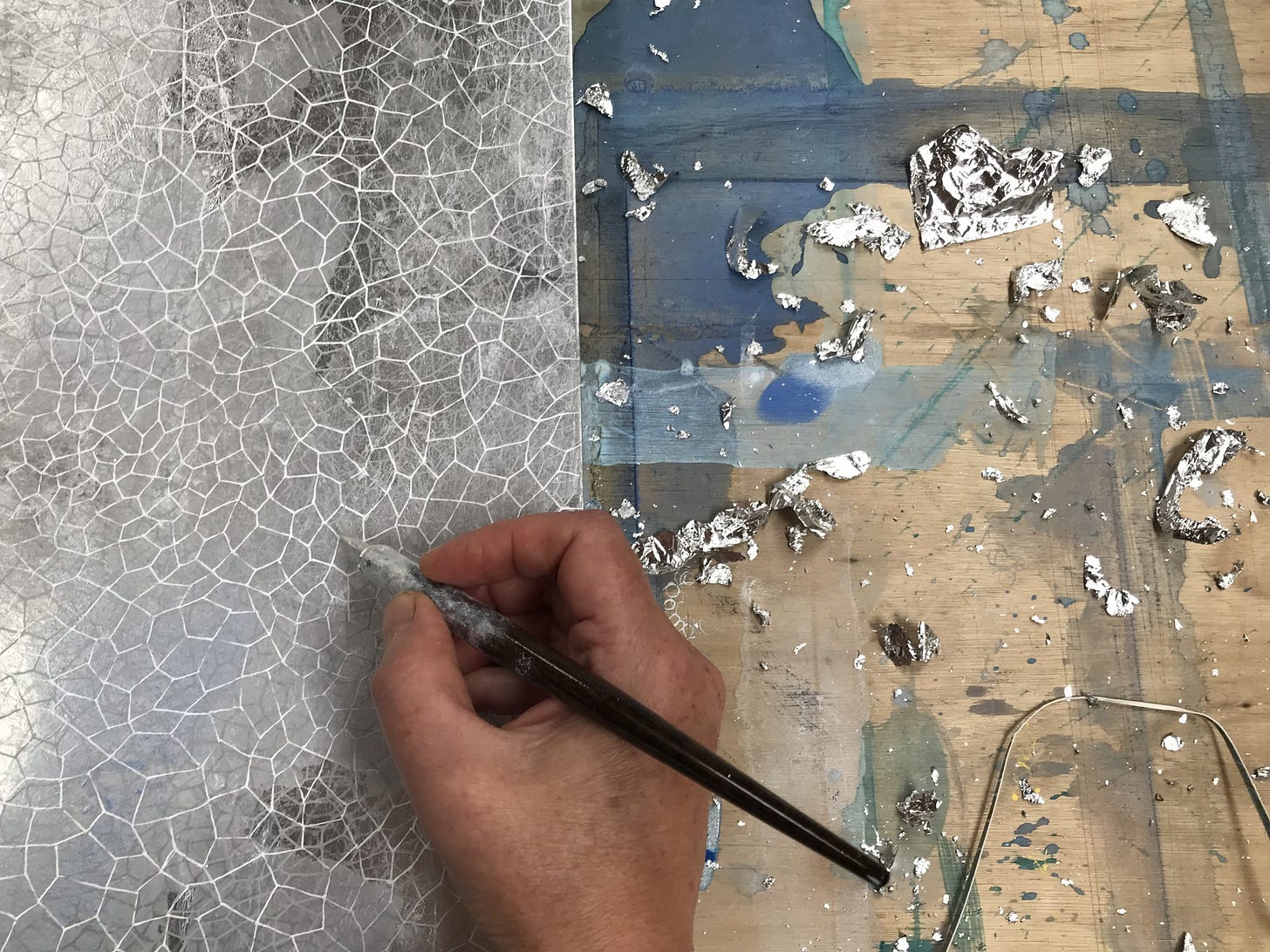 A hand drawing with a nib pen