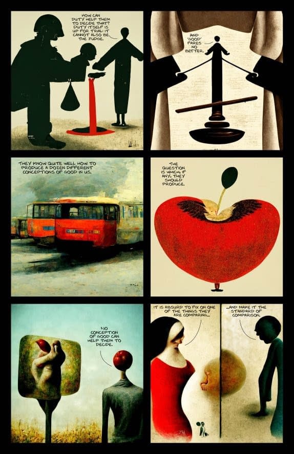 Abolition Of Man, First Comic Book Entirely Drawn By A.I. Algorithm