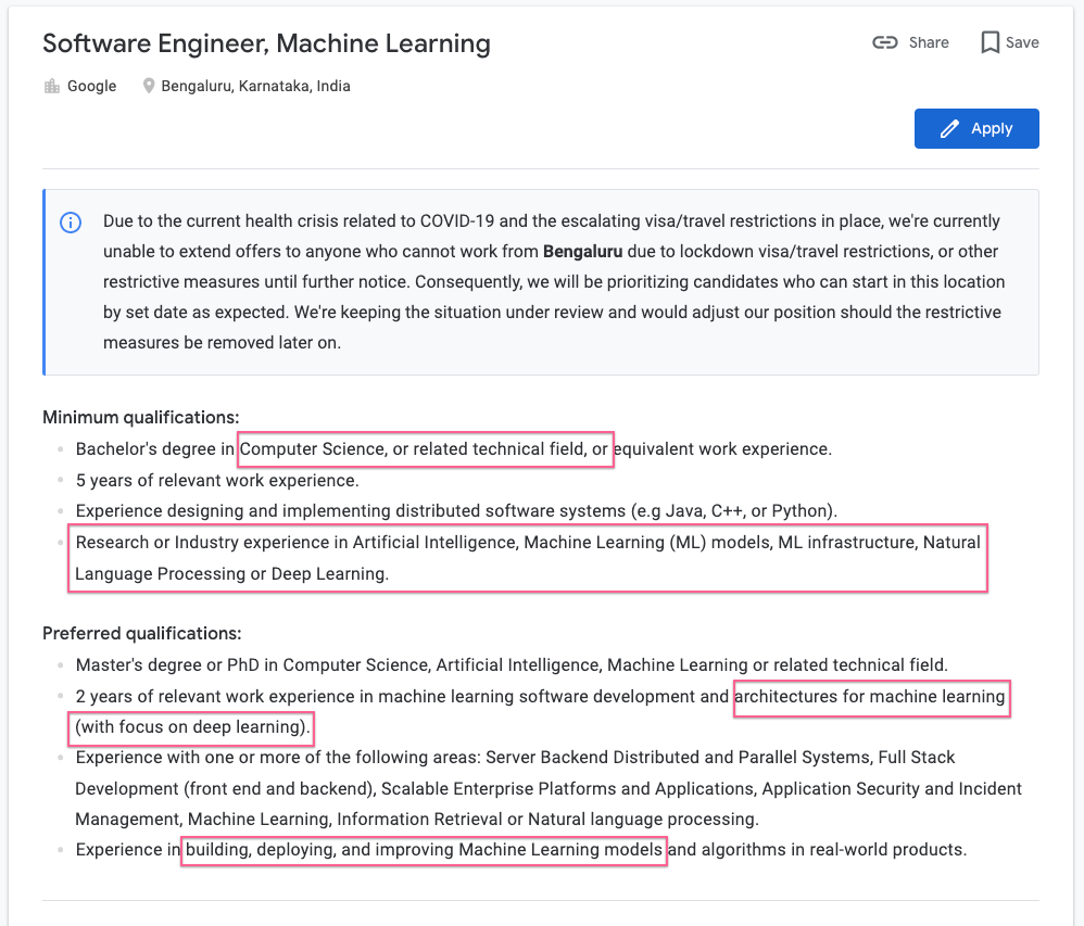 Study the above job description, and look at the red rectangles, that gives you an idea on what the interview questions could look like.