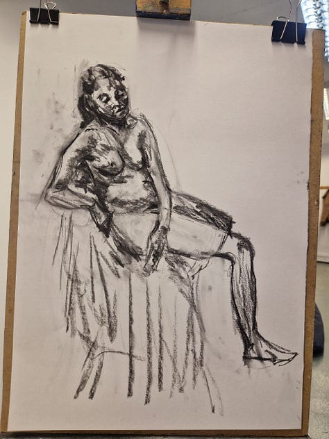 nude female life drawing cardiff cowbridge