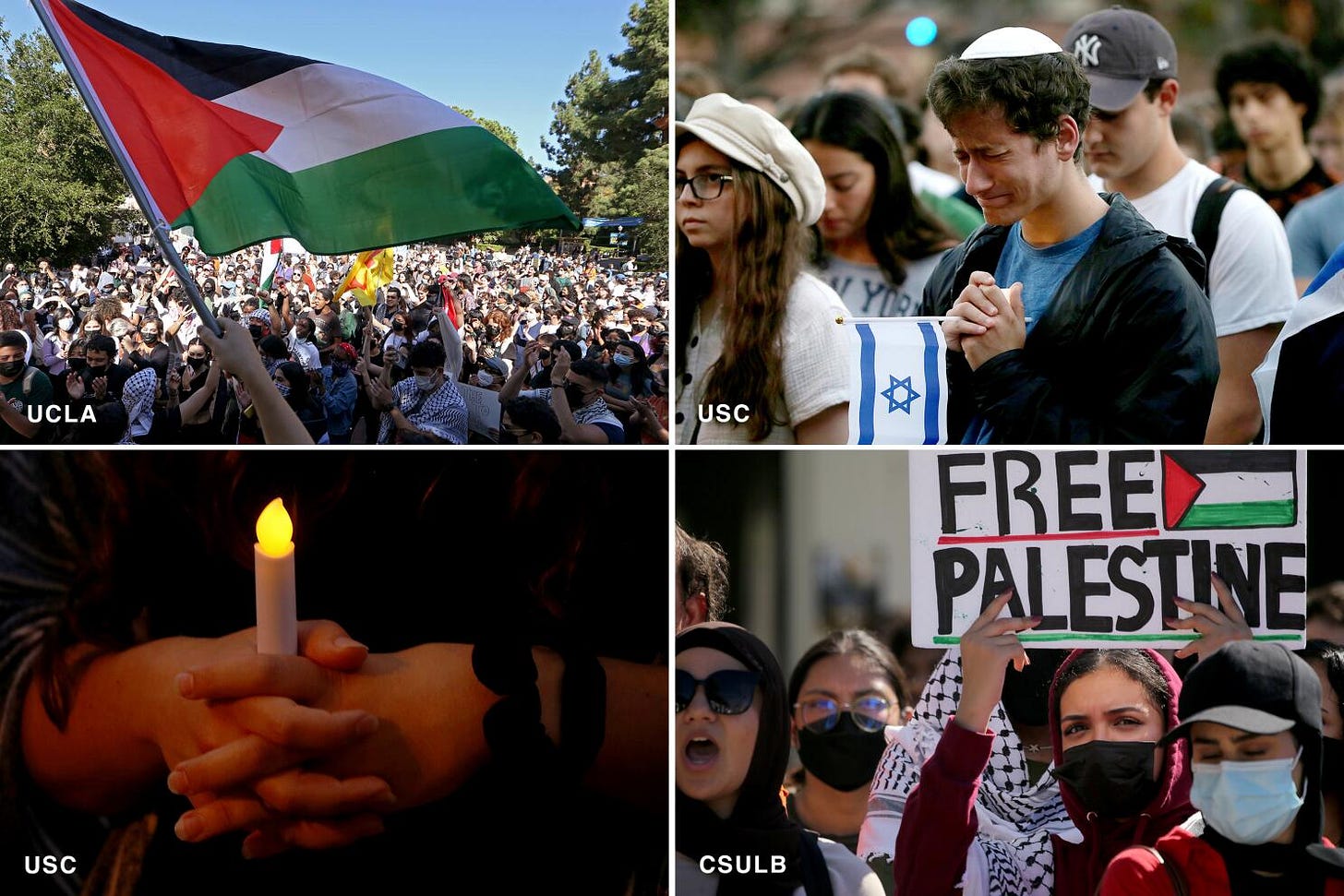 Israel-Hamas war divide comes home to U.S. college campuses - Los Angeles  Times