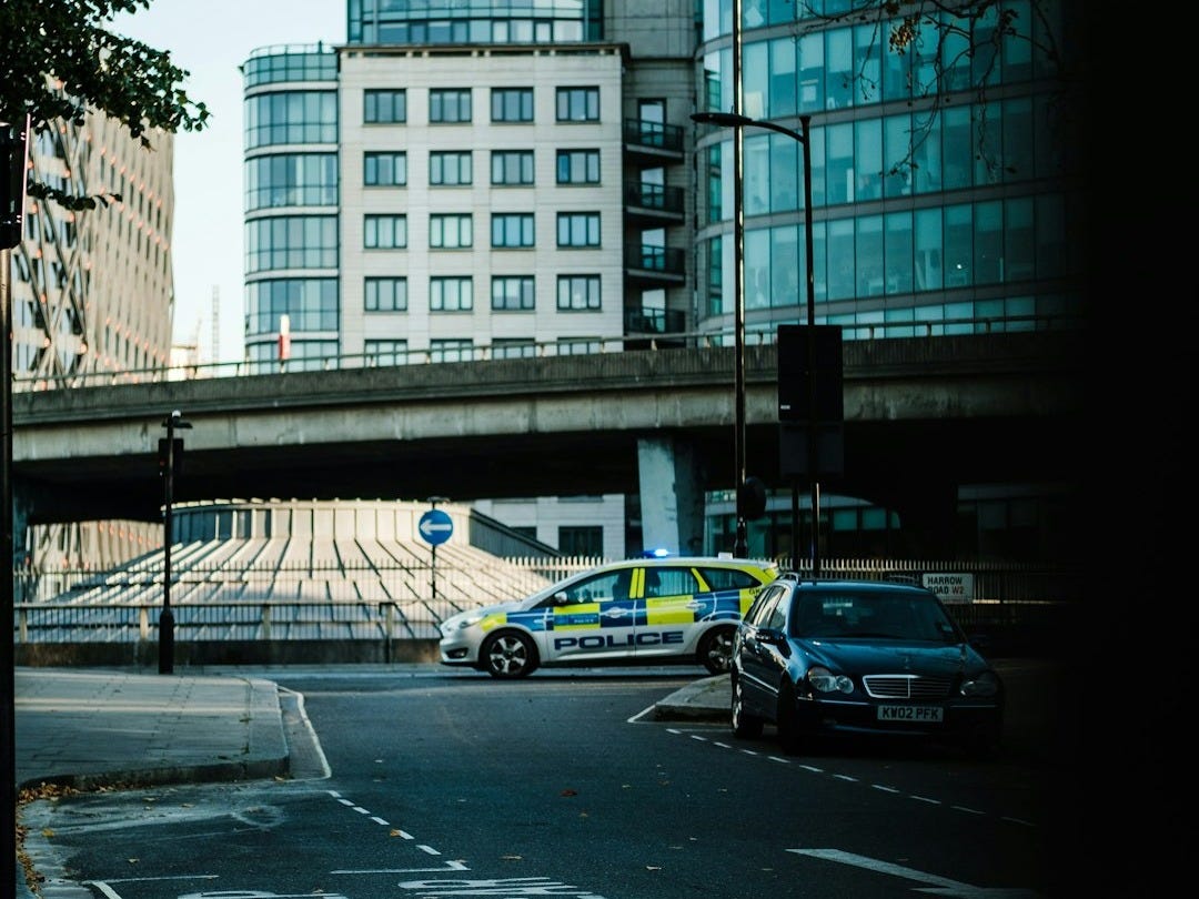 black car on asphalt road