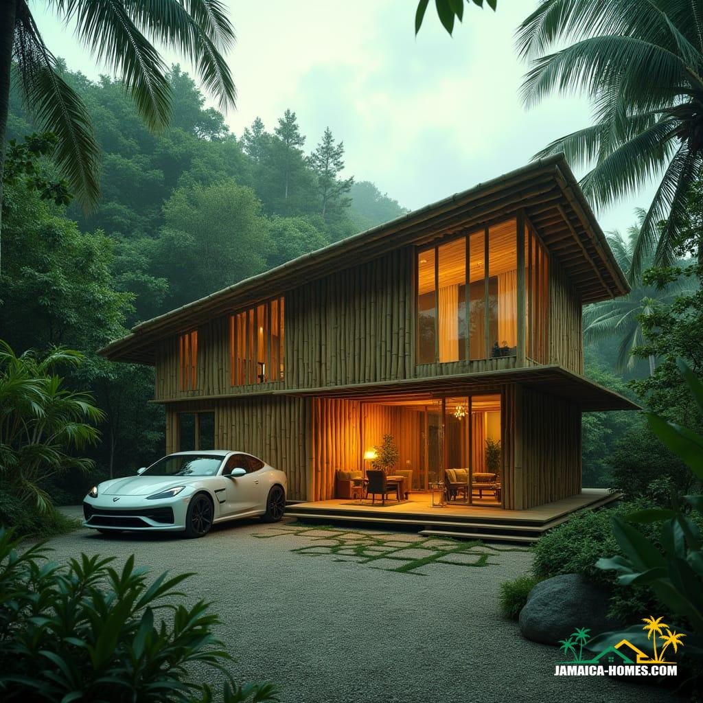 Beatiful modern h bamboo home in jamaica