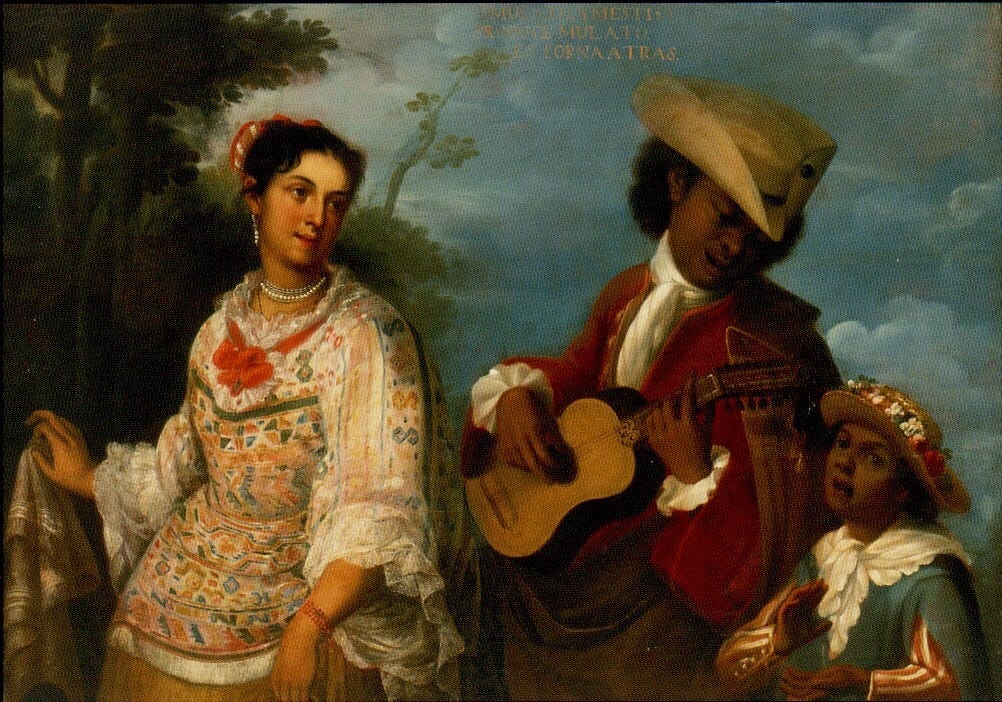 Anonymous casta painting, From a Mulatto and a Mestiza, 18th century Anonymous casta painting, From a Mulatto and a Mestiza, 18th century