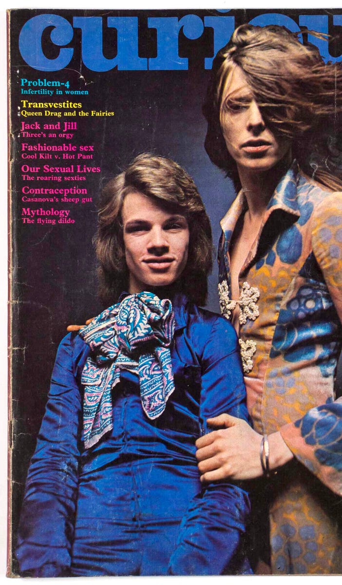 David Bowie MR FISH Man Who Sold The World VTG Freddie Burretti CURIOUS magazine David Bowie MR FISH Man Who Sold The World VTG Freddie Burretti CURIOUS magazine