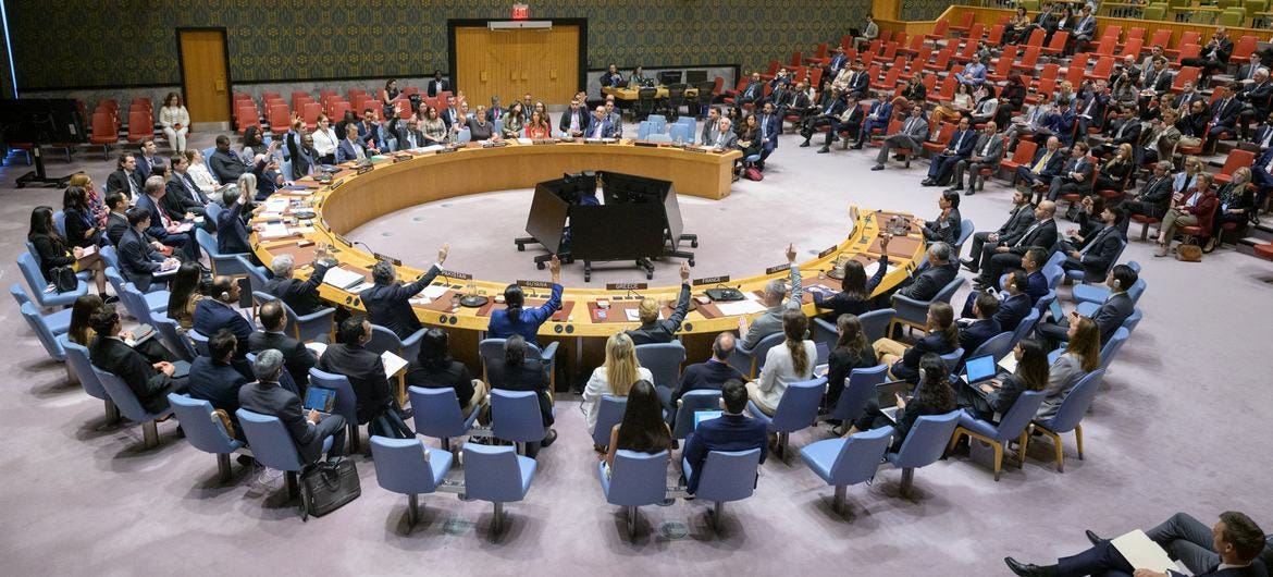  The UN Security Council meets to discuss the situation in the Middle East.