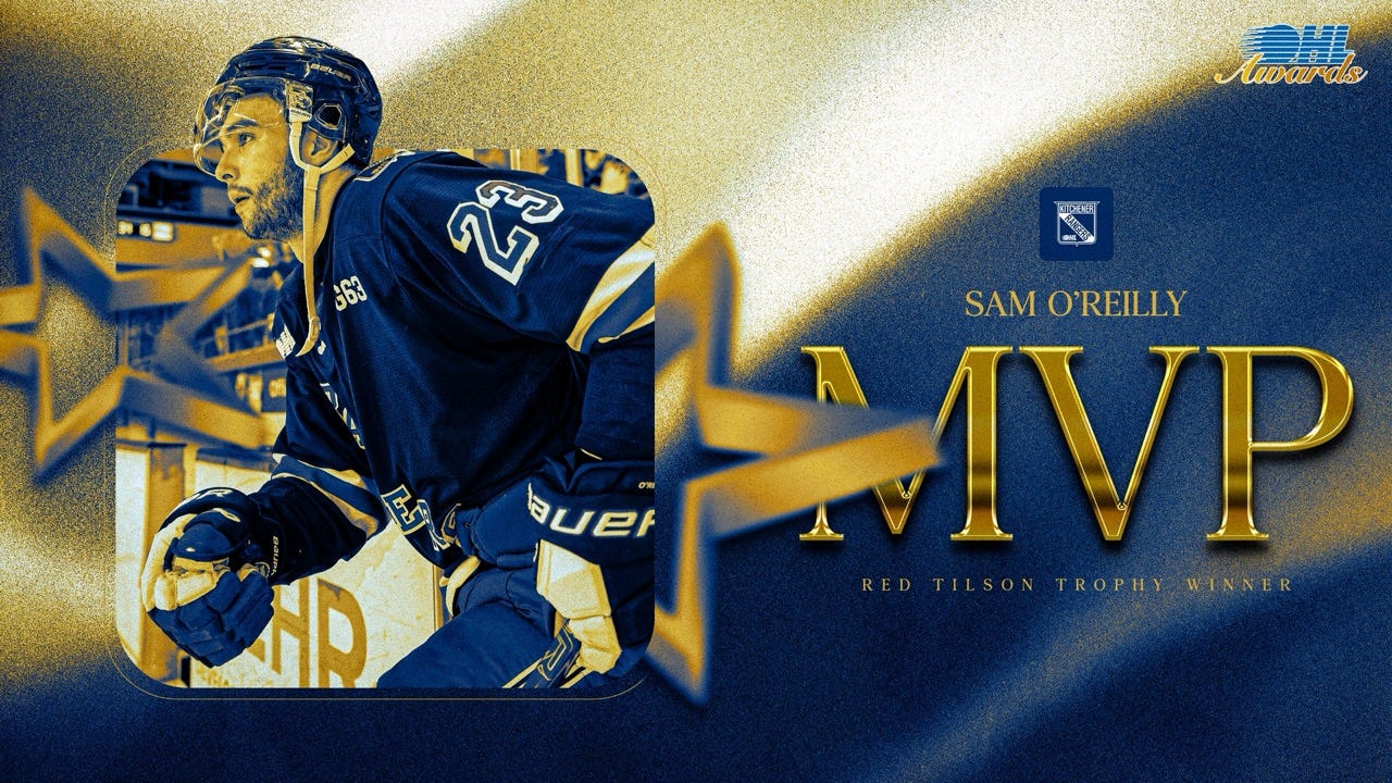 Sam O'Reilly Wins 2026 Red Tilson Trophy as Ontario Hockey League's Most  Outstanding Player - Kitchener Rangers