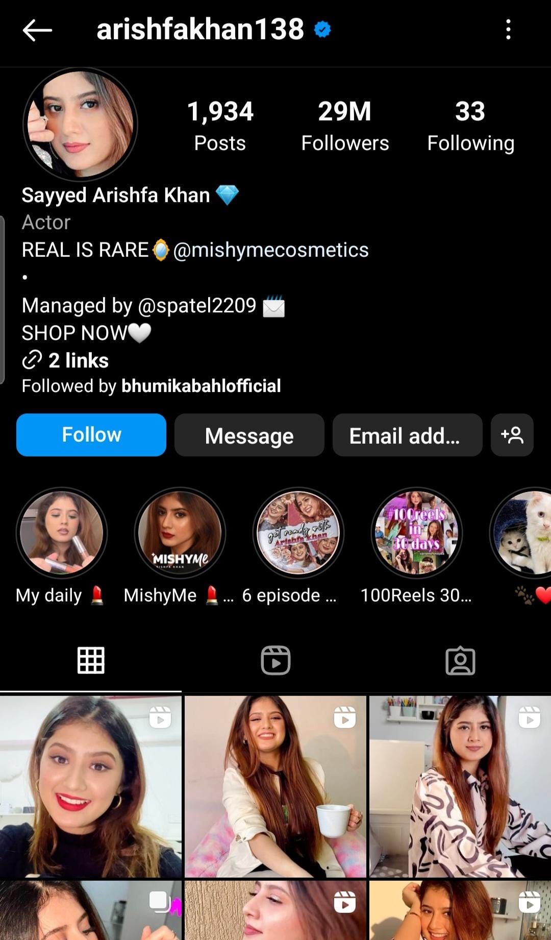 Arishfa Khan, known for making tiktok videos ( cringey) has 29 million  followers : r/InstaCelebsGossip