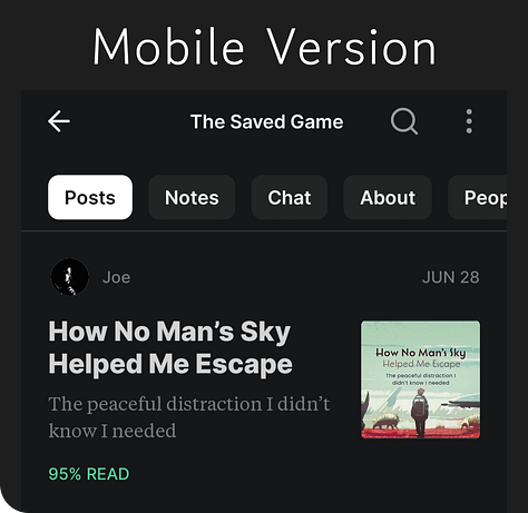 Examples showing the thumbnails for mobile and web designs.