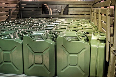 A series of military vehicles.