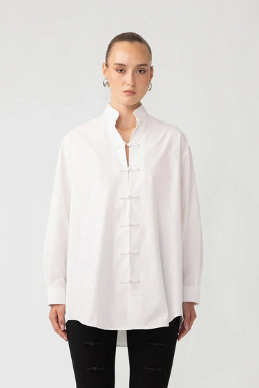SAU LEE | Leo Shirt | Leo Shirt - White / 00