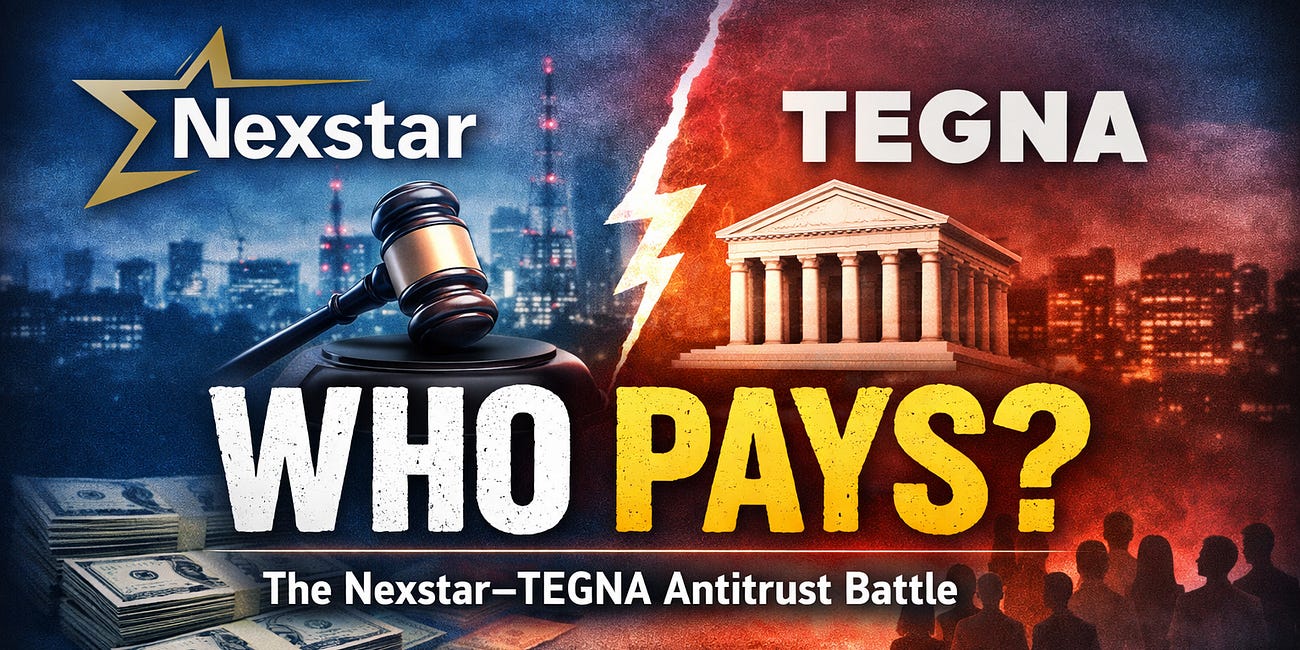 Nexstar–TEGNA: When Antitrust Becomes a Fight Over Who Pays