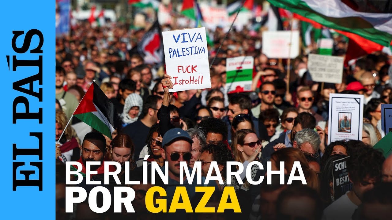 BERLÍN en las calles por GAZA: así se vivió la manifestación | EL PAÍS