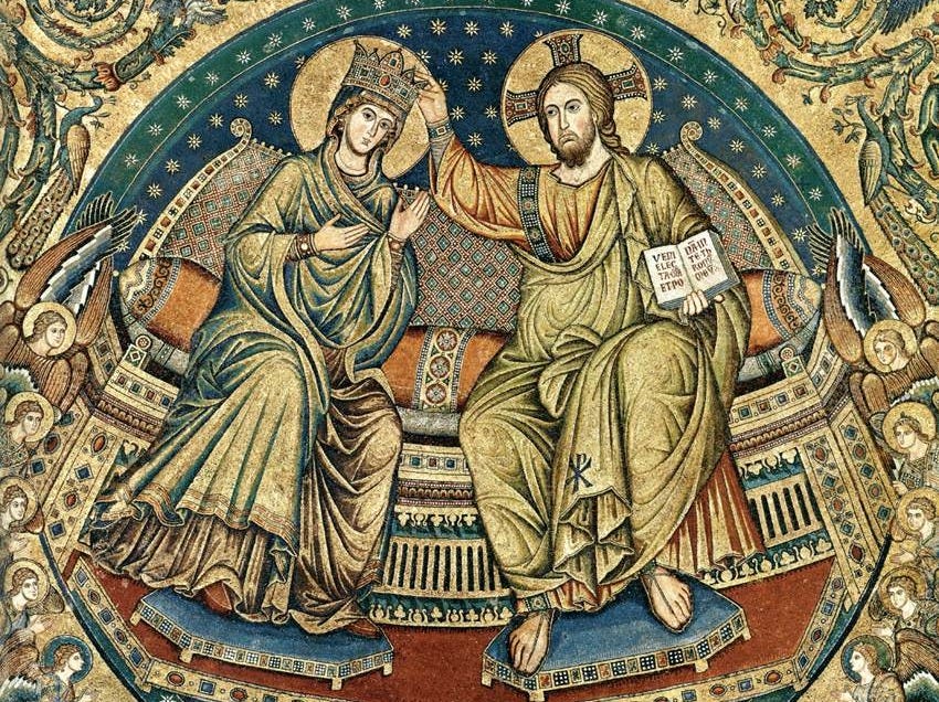 Coronation of the Virgin (detail) by TORRITI, Jacopo