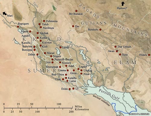 Image result for sumer map