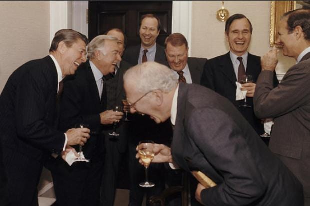 rich guys laughing meme