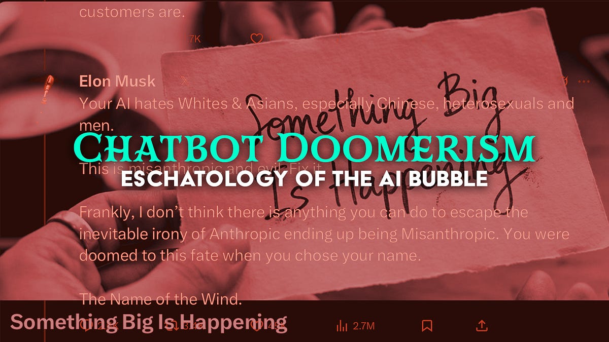 Chatbot Doomerism: Eschatology of the AI Bubble