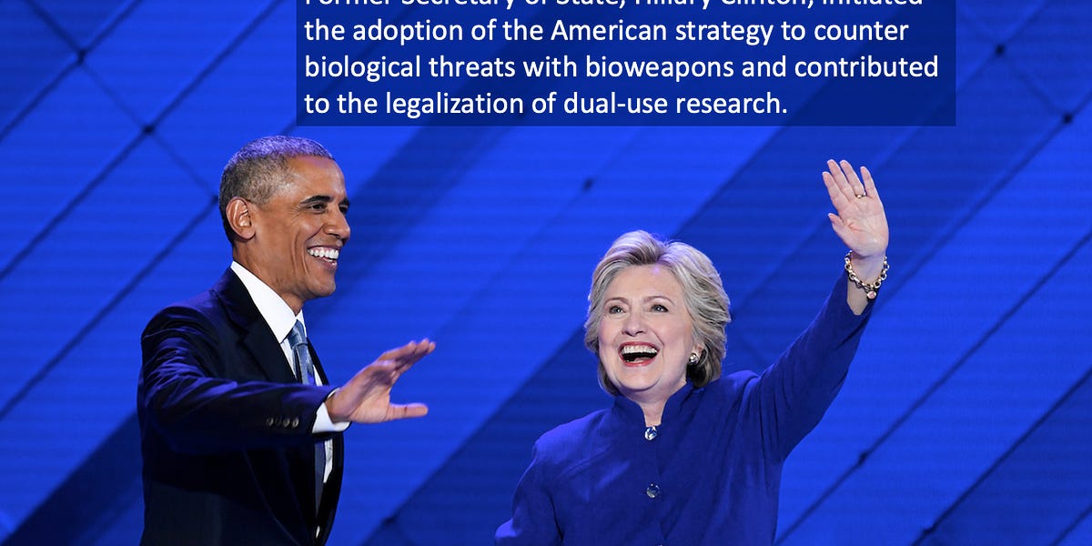 US Criminal Biological Warfare Program was Orchestrated under President Barack Obama, Coordinated by Secretary of State Hillary Clinton, and Funded through V.P. Joe Biden