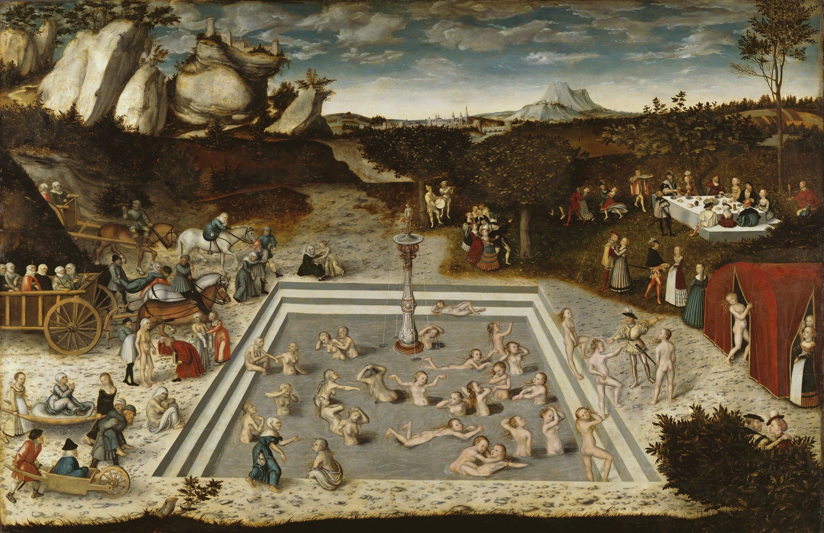 A painting of people swimming in a pool

AI-generated content may be incorrect.