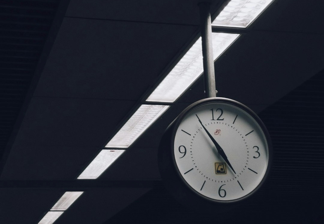 analog clock at 5:55 analog clock at 5:55