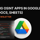 The OSINT Newsletter - Issue #73