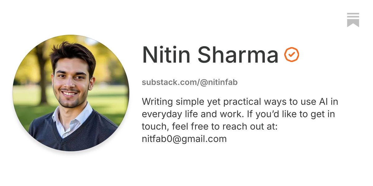 Nitin Sharma | Substack