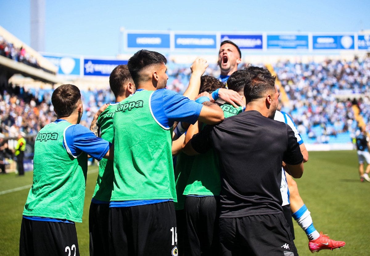 Imagen de la celebración de uno de los goles Imagen de la celebración de uno de los goles