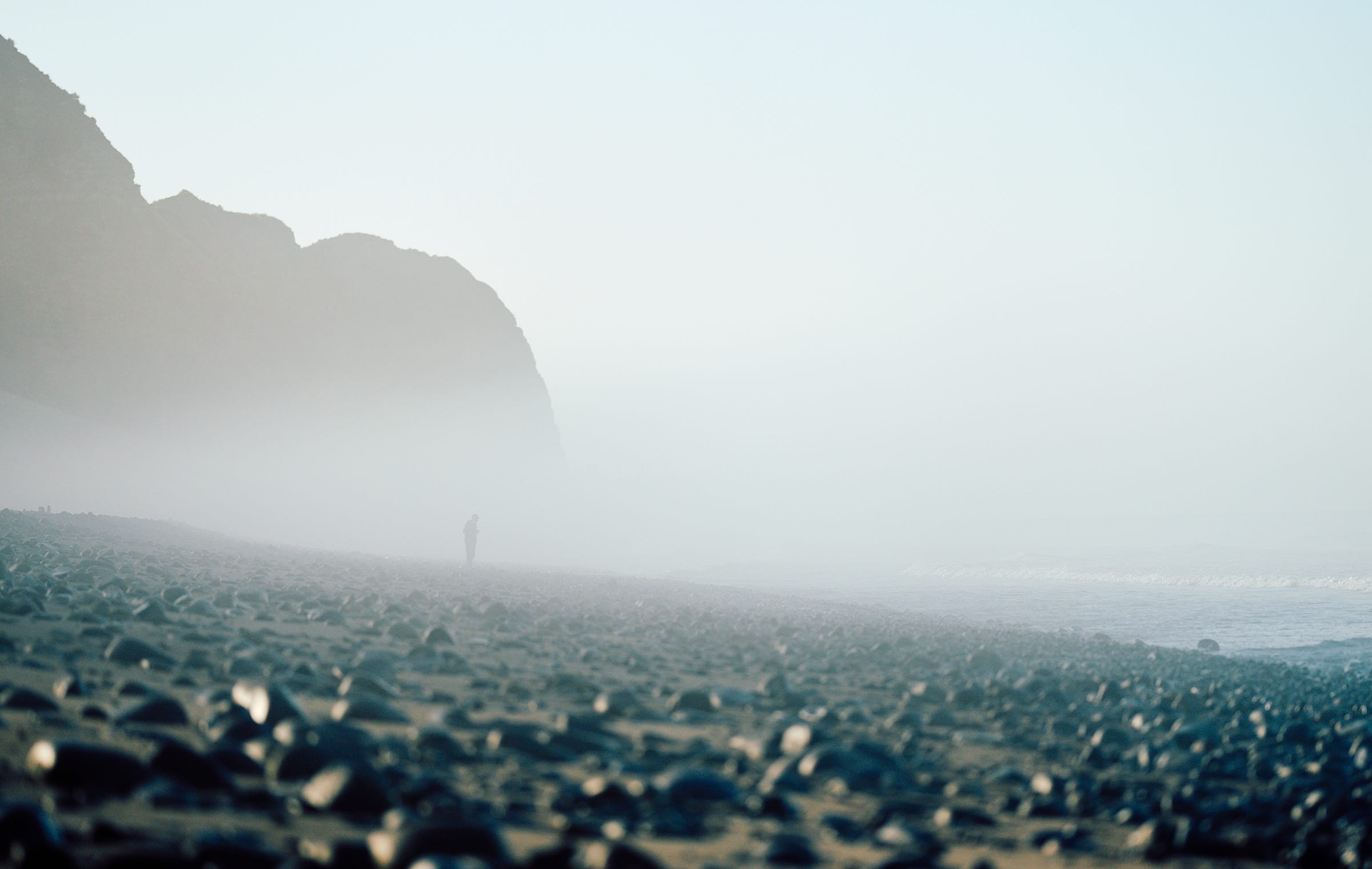 Misty morning by the Ocean at Thornhill Broome Beach