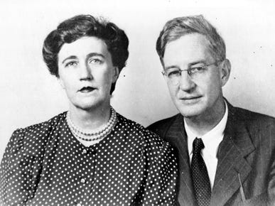 Woman and man