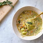 Creamy Autumn Ravioli Soup