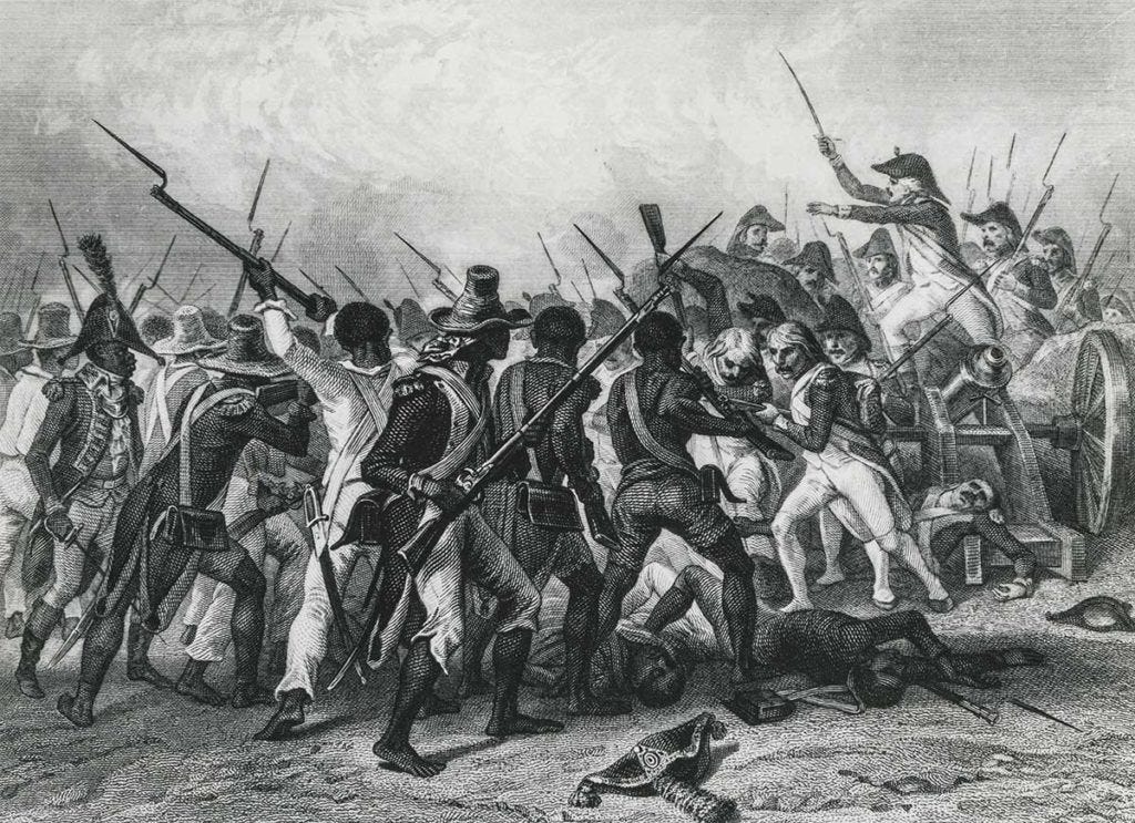 Del rito vudú al Estado libre | Ornitorrinco Enfrentamientos en el ejército haitiano y el francés durante al expedición a Santo Domingo en 1802. Imagen/GETTY