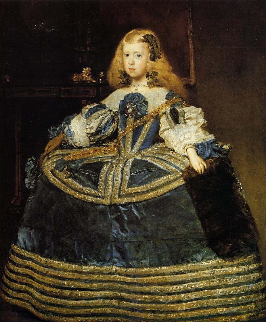 Diego Velazquez, Infanta Margarita in a Blue Dress, 1659 Diego Velazquez, Infanta Margarita in a Blue Dress, 1659