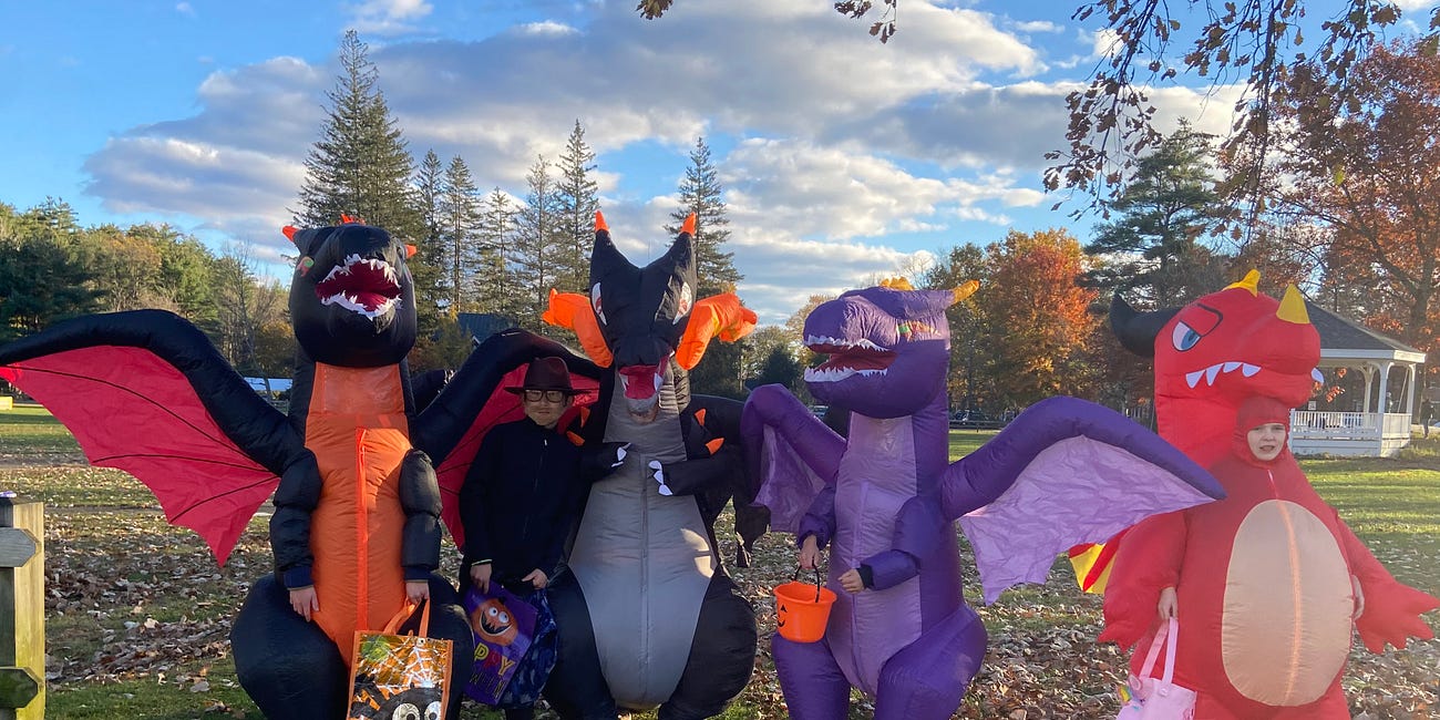 These Dragons and a whole lot of other creatures take to the streets of Norwich to celebrate Halloween. Part I-a photo essay
