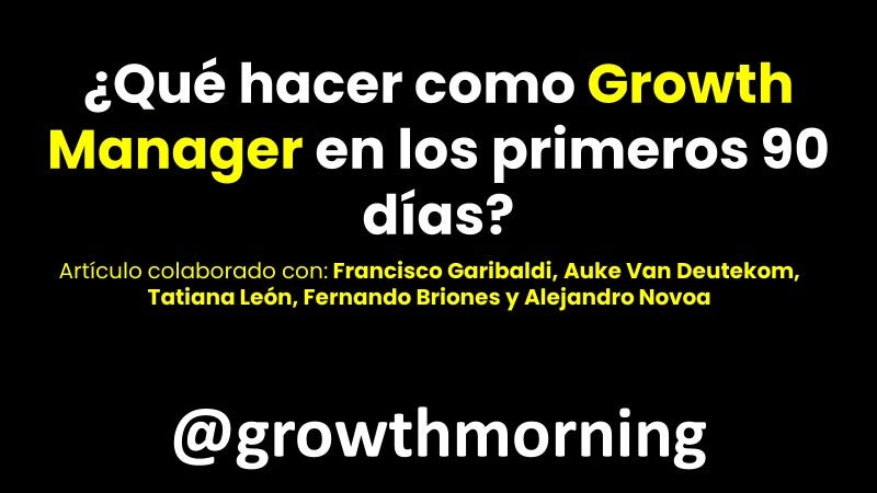 Checklist de los primeros 30 días para un nuevo hire en growth o marketing