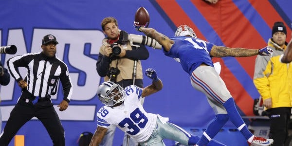 odell beckham philadelphia eagles take down giants nfl 2015 images