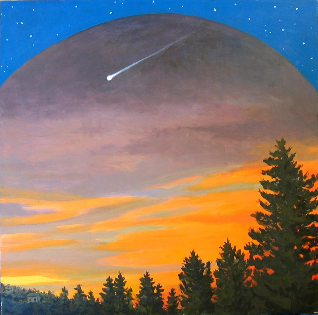 Shooting Star Acrylic Painting By David Cuffari | absolutearts.com