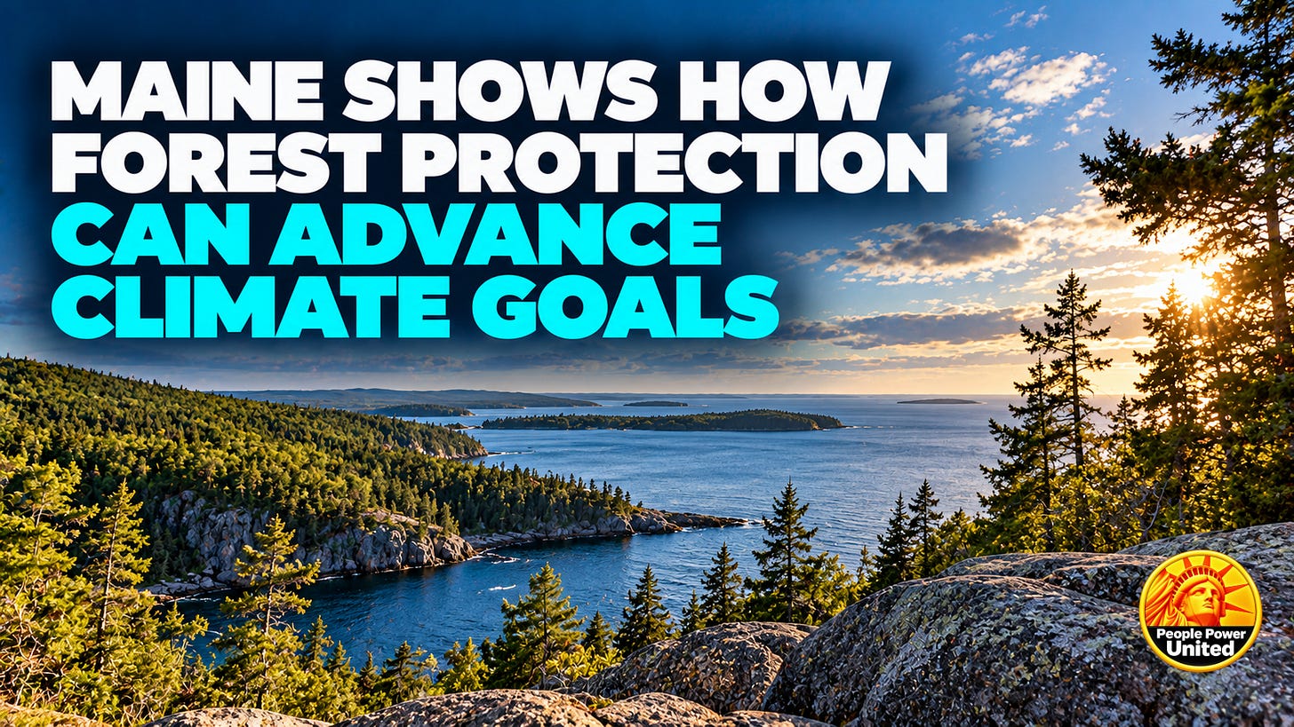 Maine Shows How Forest Protection Can Advance Climate Goals. Maine Shows How Forest Protection Can Advance Climate Goals.