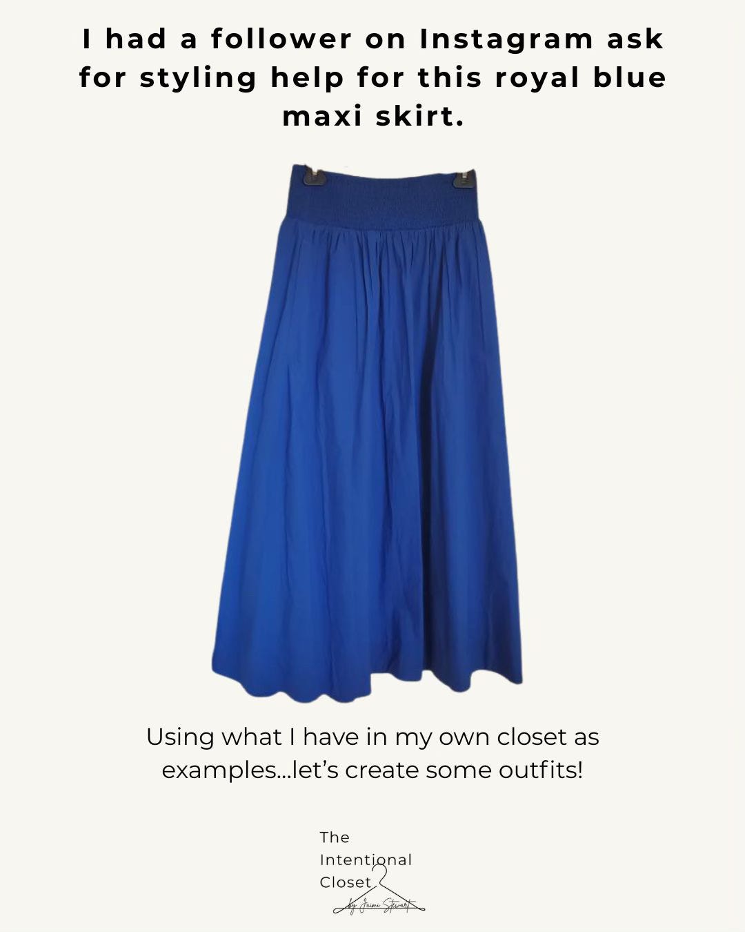 blue maxi skirt, style tips, skirt styling