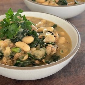 Hearty Sausage and White Bean Soup