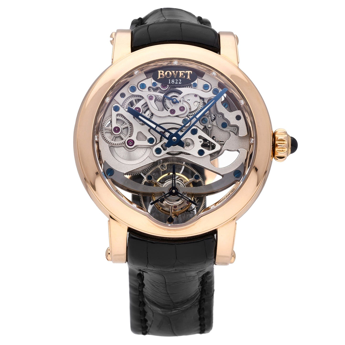 Bovet Dimier Recital Tourbilon 41 Rose Gold / Skeletonized / Strap R041003 Listing Image 1 Bovet Dimier Recital Tourbilon 41 Rose Gold / Skeletonized / Strap R041003 Listing Image 1