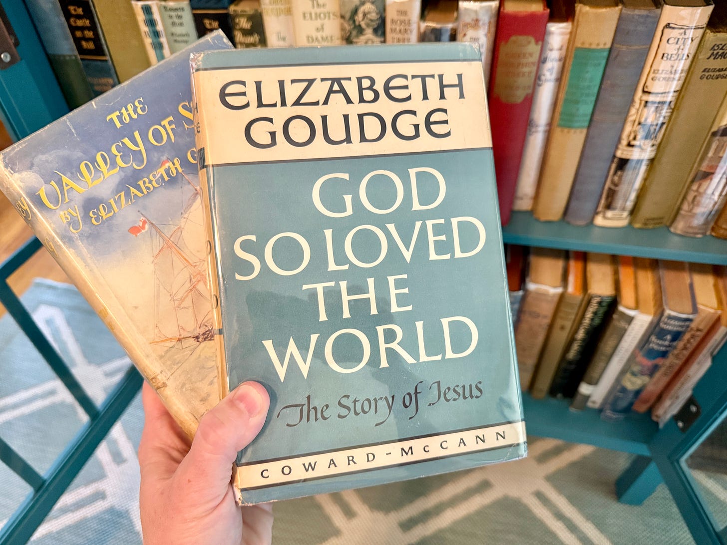 The Valley of Song and God So Loved the World, both by Elizabeth Goudge