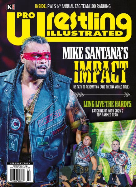 PWI February 2026 (Mike Santana's IMPACT, The Hardys, Tag Team 100 cover)