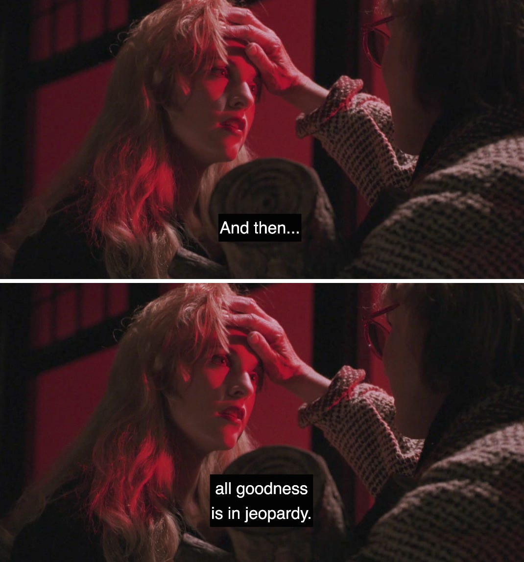 the poor dancing girl she won't dance again — Twin Peaks: Fire Walk With  Me, 1992 (dir. David...