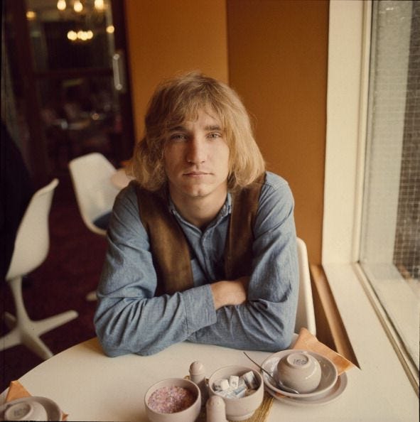 Joe Walsh of the James Gang and later The Eagles, portrait, London,... |  Eagles, Joe walsh eagles, Eagles band