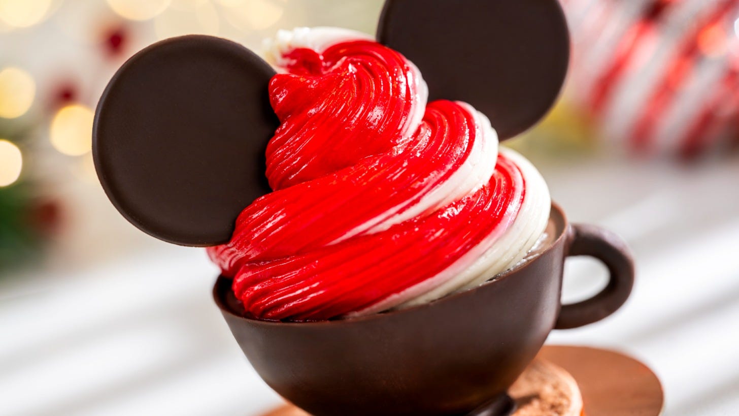 Hot Cocoa Mickey, new at Amorette's Patisserie in Disney Springs. Image: Disney Hot Cocoa Mickey, new at Amorette's Patisserie in Disney Springs. Image: Disney