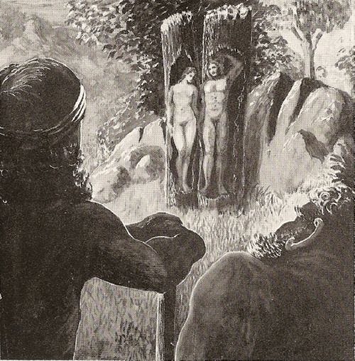 Ask and Embla: The First Two Humans in Norse Cosmos - BaviPower Blog